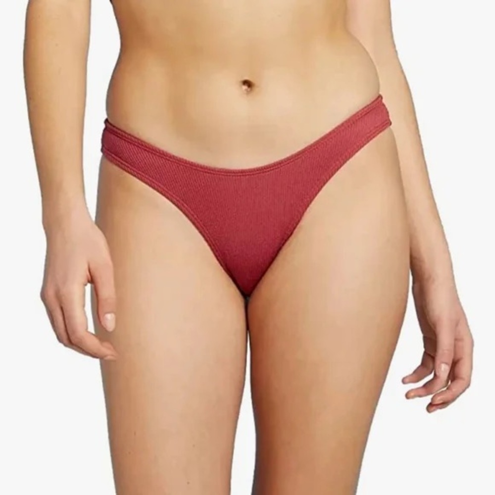 NEW Xhilaration‎ Juniors' Ribbed Cheeky High Leg Bikini Bottom